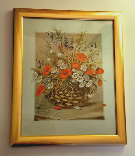 Mohnblumen korb katharina - mohnblumen,,