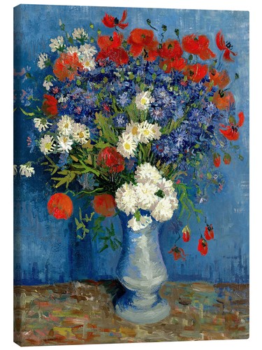 Leinwandbild vase mit - leinwandbild,