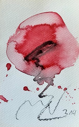 Original abstrakte aquarell - abstrakte,