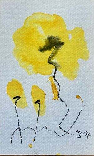 Original abstrakte aquarell - original,