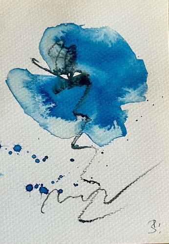 Original abstrakte aquarell - original,