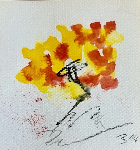 Original abstrakte aquarell - abstrakte,