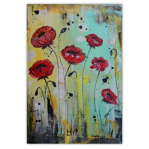 Modernes blumen gemälde - blumen,