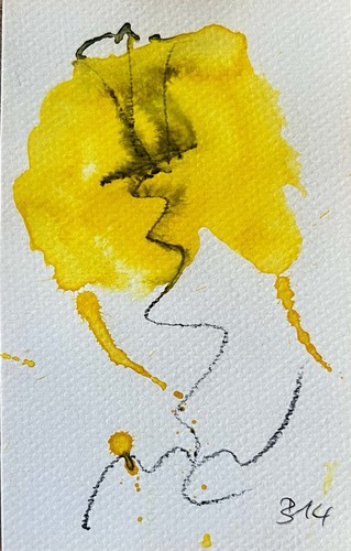 Original abstrakte aquarell - original,