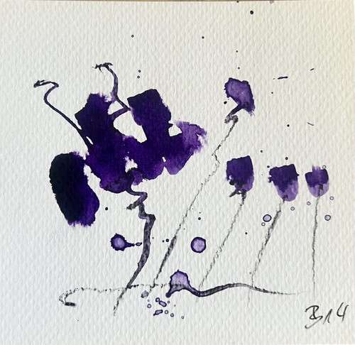 Original abstrakte aquarell - abstrakte,