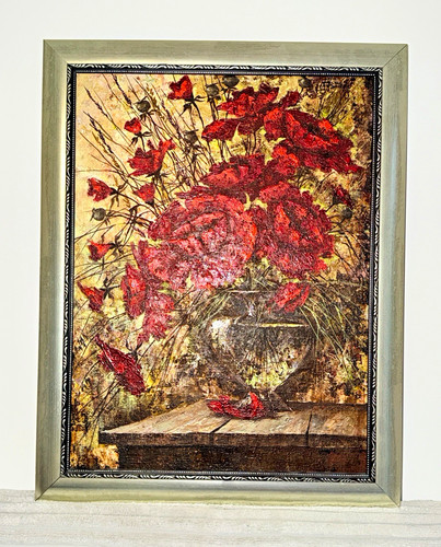 Gerahmtes blumen stillleben - gerahmtes,