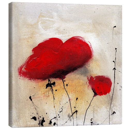 Leinwandbild mohnblumen - mohnblumen,