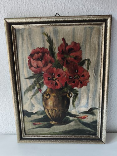 ölgemälde stillleben rote - Ölgemälde,