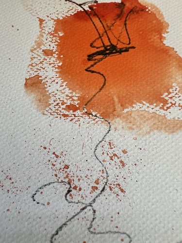 Original abstrakte aquarell - original,