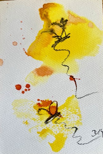 Original abstrakte aquarell - abstrakte,