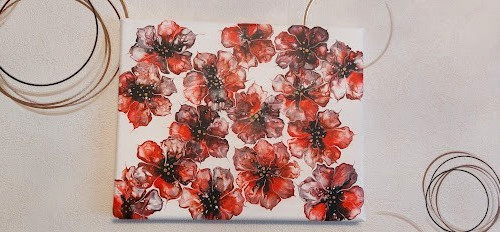 Bild selbstgemalt mohnblumen - bild, selbstgemalt*mohnblumen