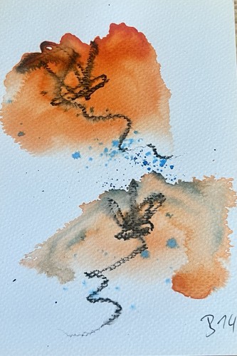 Original abstrakte aquarell - original,
