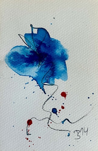 Original abstrakte aquarell - original,
