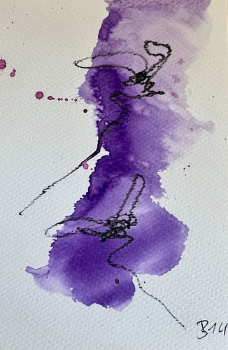 Original abstrakte aquarell - original,