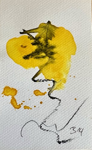 Original abstrakte aquarell - original,