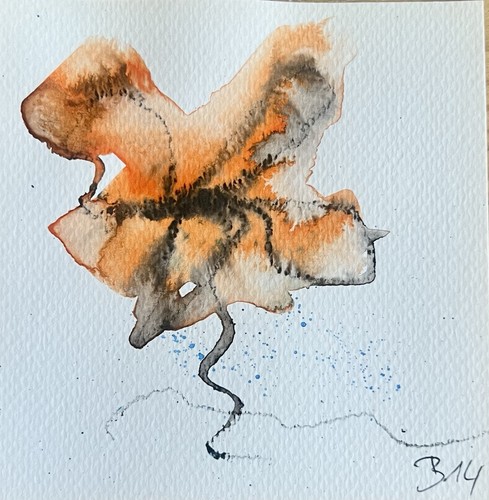 Original abstrakte aquarell - original,