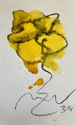 Original abstrakte aquarell - original,